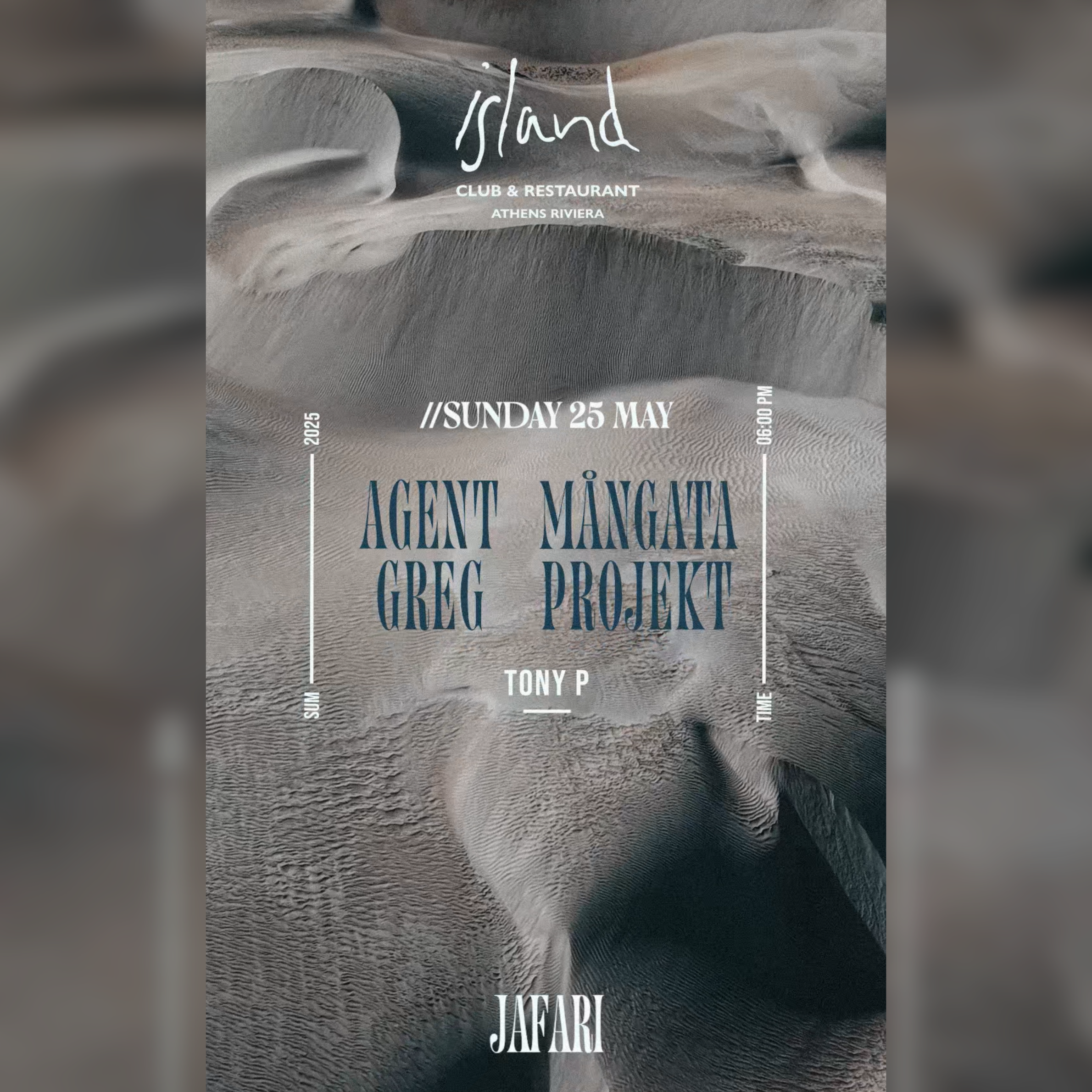 Jafari - Tony P, Agent Greg & Mangata Projekt at Island Athens Riviera